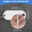 Witte draagbare plastic sleutelhanger-ID-labels, 20 stuks 4