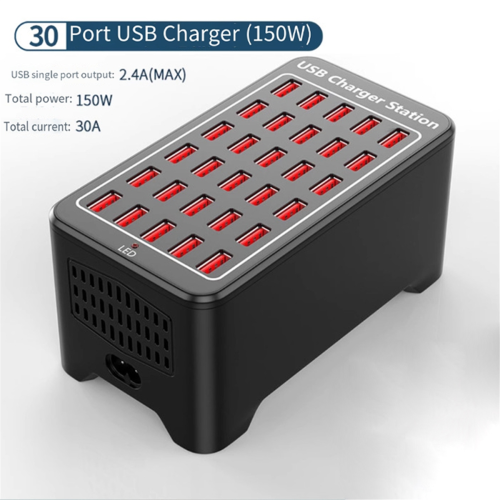 30 Ports HUB 150W Universal Wall Fast Charging Station Dock EU Plug 1