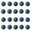 20 Pcs Mini Turquoise Decorative Buckle for DIY Craft Leather, Blue 1