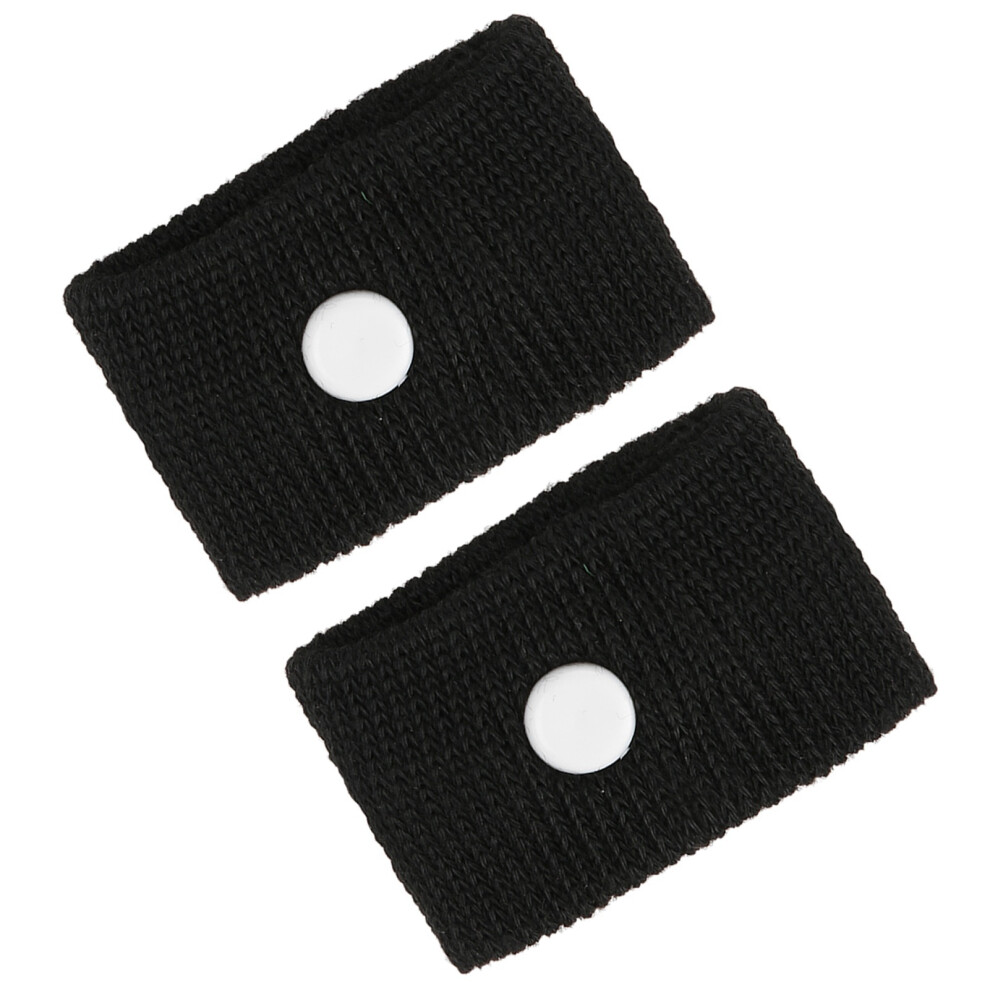 Black 1 Pair Adult Children Wristbands Portable Wristbands For Travel Plane Bus