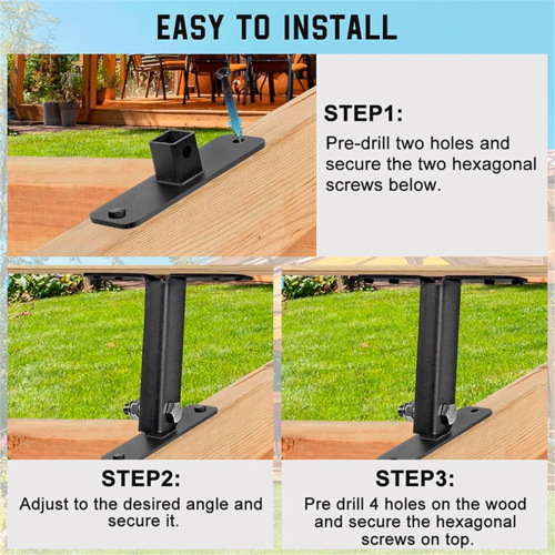 Kit de 1 rehausseur de toit robuste pour pergola 1