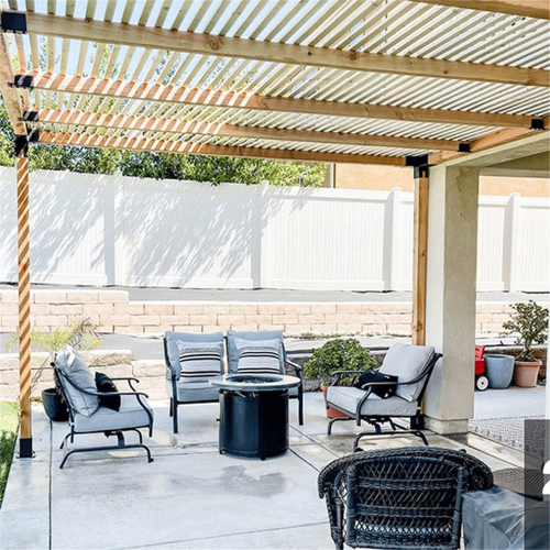 Pergola-Dachsparrenhalterung für 2x4- oder 2x6-Zoll-Balken (Schwarz), 4er-Pack 2