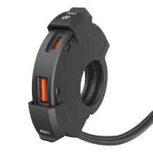 Motorrad-USB-Typ-C-Ladegerät mit Lenkerhalterung