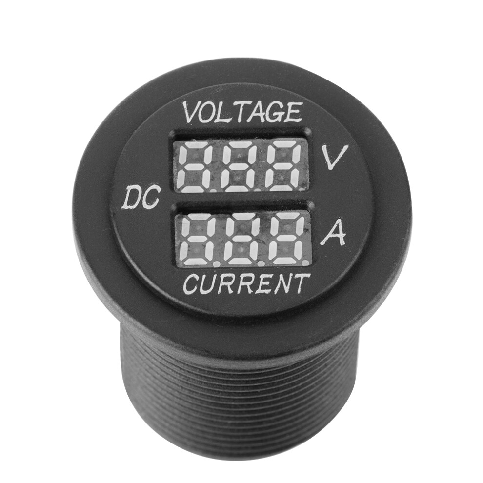 Digital Led Voltmeter Ammeter Round Gauge Current Meter For Motorcycle Car Boat 5071324516510