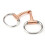 Horse Chew Stainless Steel Eggbutt Bit Copper Corkscrew Mouth 11