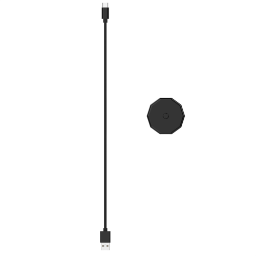Base di ricarica USB C con cavo magnetico, nero 2