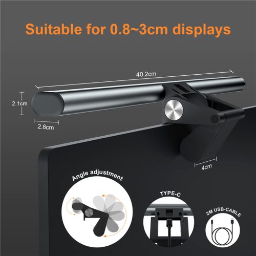 Computer Monitor Light Bar Touch Screen PC Lamp with 1080P Webcam 1