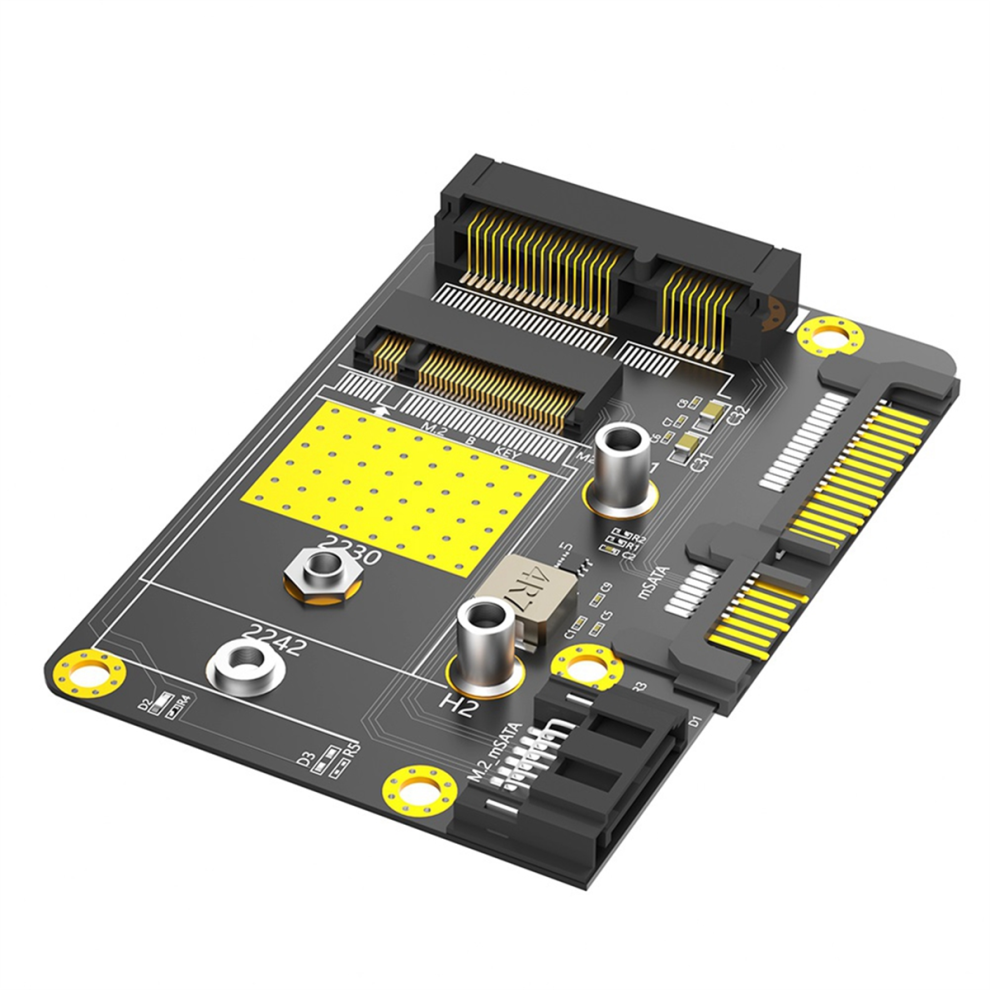 2 In 1 Msata/M.2 Ngff Ssd To Dual Sata3 Adapter Msata To Sata Adapter 4851271819572