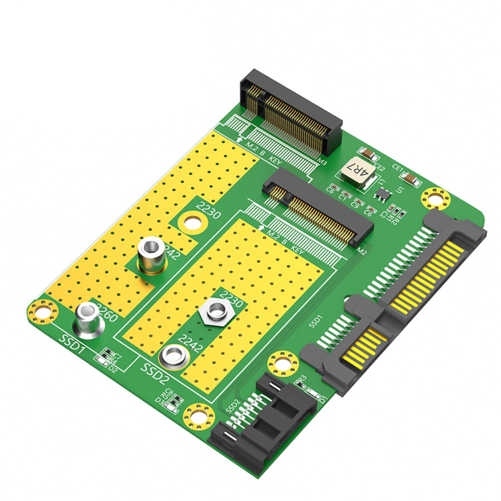 Dual M.2(Ngff) Ssd To Dual Sata3 Adapter Card 4851271821858