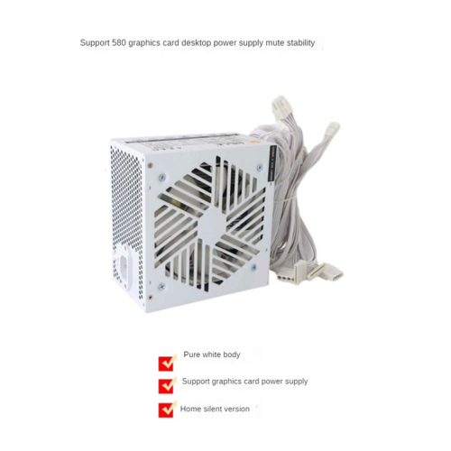 600W PC PSU-voeding voor BTC-gamingcomputer PSU EU-stekker 1
