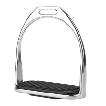 Riding Equestrian Plating Iron Horse Stirrups With Black Rubber Horse Mat