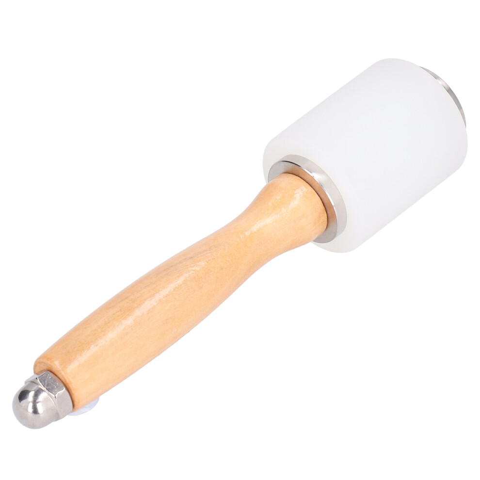 Leather Carving Hammer Nylon DIY Hand Made Leathercraft Mallet Wooden Handle Stamping Tool(Primary Color Handle Single Head )-image-OPC-PHWQW2Y-NEW