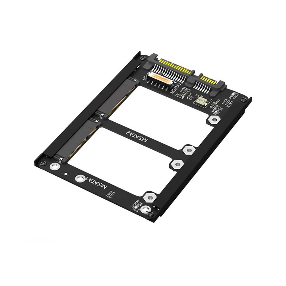 Dual Msata Ssd To 2.5Inch Sata Iii With Frame Bracket 4851271821865
