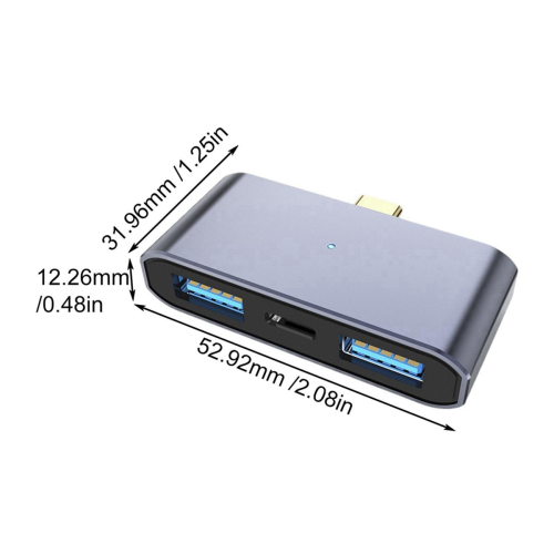Adattatore USB multiporta per docking station per laptop di tipo C 1