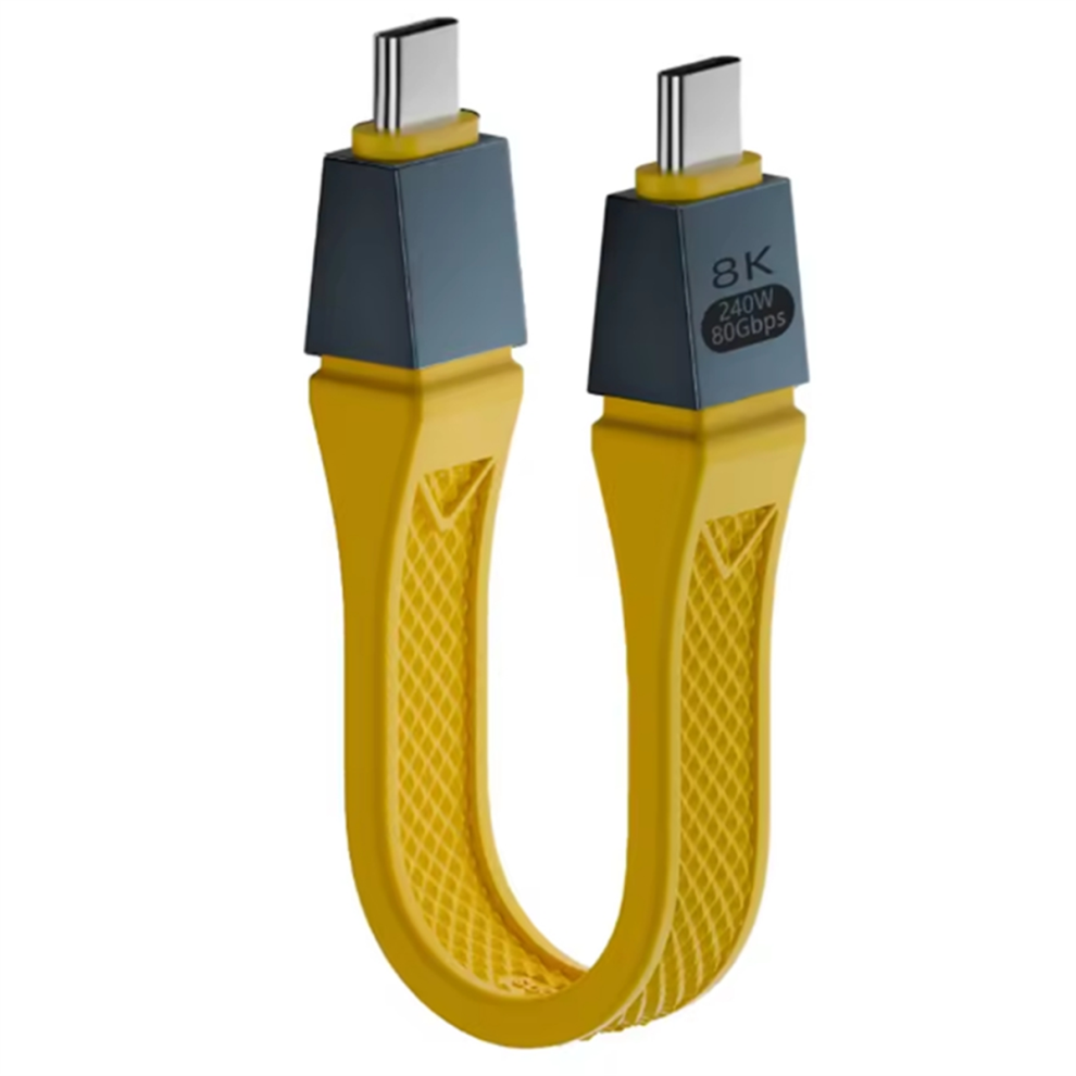 New Usb4 2.0 Cable 80Gbps Gen4 Usb C To Egpu 16K Yellow 4851271817424