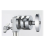 Monteringsadapter för lampstativ, vridbart huvud, hållare, grepphuvud (silver) 6