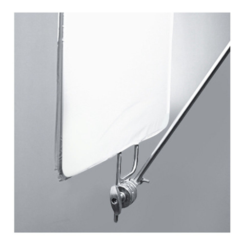 Monteringsadapter för lampstativ, vridbart huvud, hållare, grepphuvud (silver) 2