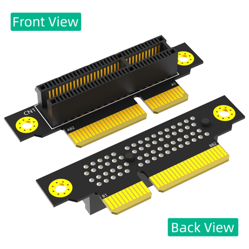 PCI-e 4X 3.0 90Degree Reverse Male to Female Riser Card for 1U Server ...