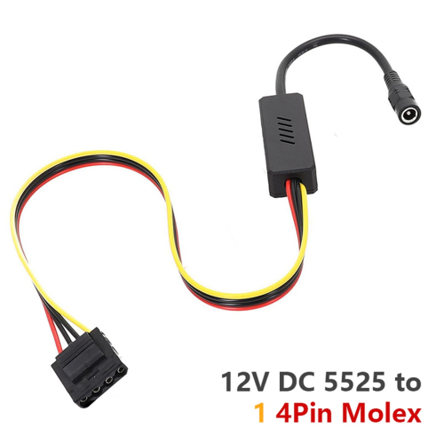 Câble d'alimentation DC 5525 vers disque dur IDE, 12 V CC vers connecteur 4 broches. 1