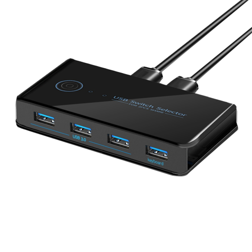Switch KVM USB para laptop, PC, teclado, mouse e impressora USB 3.0. 1