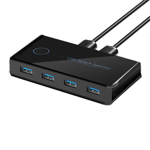 Switch KVM USB para laptop, PC, teclado, mouse e impressora USB 3.0 1