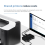 Switch KVM USB para laptop, PC, teclado, mouse e impressora USB 3.0 5