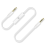 1,2 m jack 3,5 mm audiokabel auto AUX-kabel voor telefoonheadset wit 1