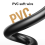 1,2 m jack 3,5 mm audiokabel auto AUX-kabel voor telefoonheadset wit 4