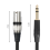 Cable de interconexión de señal balanceada de 1/4 de pulgada a XLR macho de 200 cm 4