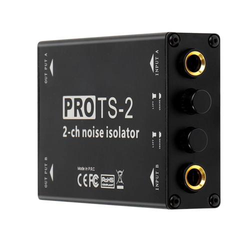 -2 Audio Isolator Dual Channel 1/4inch 6.5 Ruisonderdrukkingsfilter