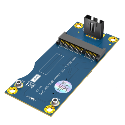 Mini PCI-E till USB 2.0-adapter med SIM-kortplats för WWAN/LTE-modul