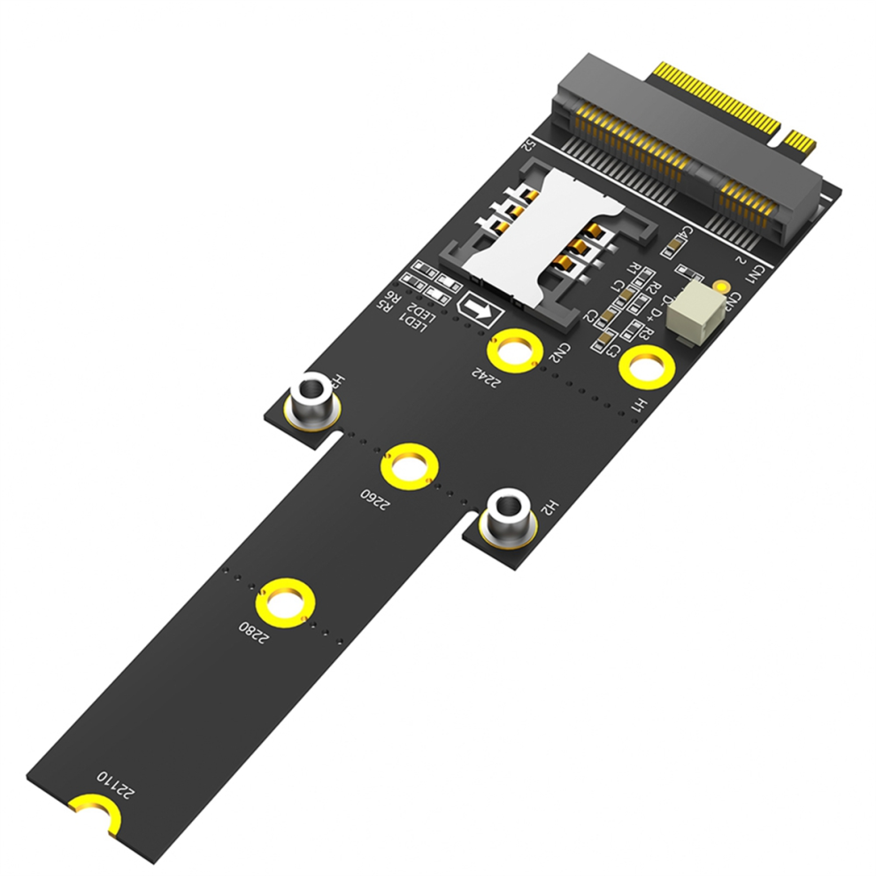 Mini Pci-E To M.2(Ngff ) Key M Adapter With Sim Card Slot 4851271823920