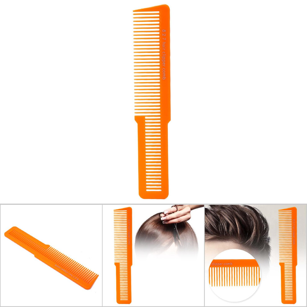 Unisex Professional Salon Hair Clipper Cut Comb Barber Hairdresser Comb For Hair Trimming (Orangew)