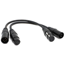 Câble audio pour microphone et éclairage de scène