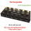 Hub de amplificadores de microfone e fone de ouvido com 6 canais e mixer de áudio. 4