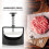Edelstahl Hamburger Patty Maker Presse – Robust, 16cm, Schwarz 10