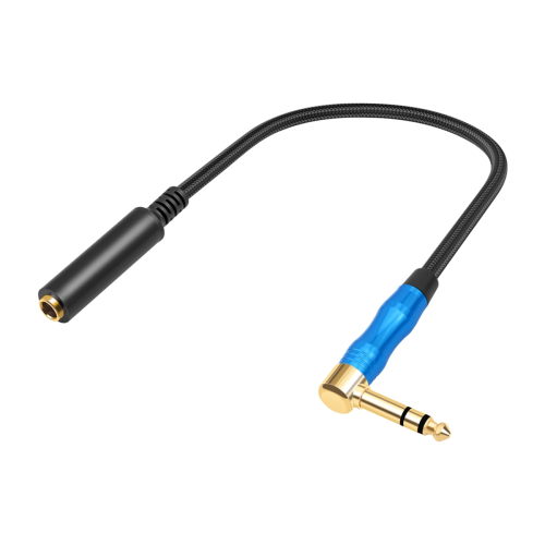 Pravouhlý audio kábel 6,35 mm TRS stereo samec-samica, 30 cm 2