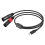 USB-Typ-C-Stecker auf 2 XLR-Stecker Stereo-Audiokabel für Verstärker, 3 Meter 1