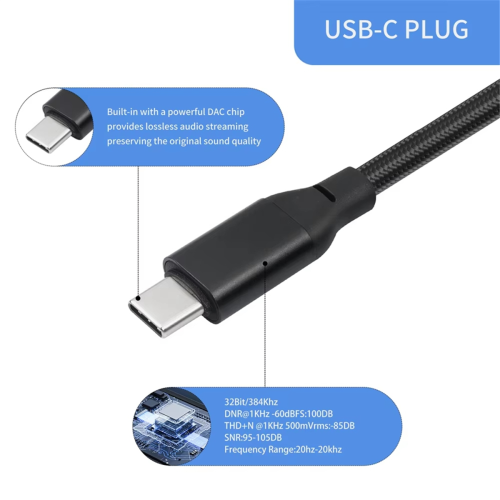 USB-Typ-C-Stecker auf 2 XLR-Stecker Stereo-Audiokabel für Verstärker, 3 Meter 1