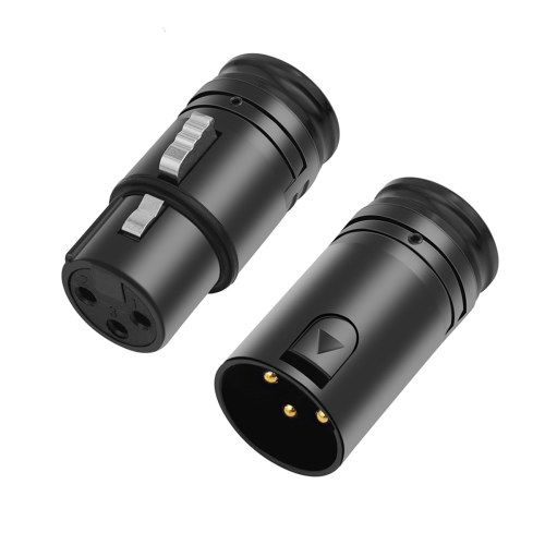 Male & Female Compact XLR Microphone Solder Adapter Adjustable 90 2