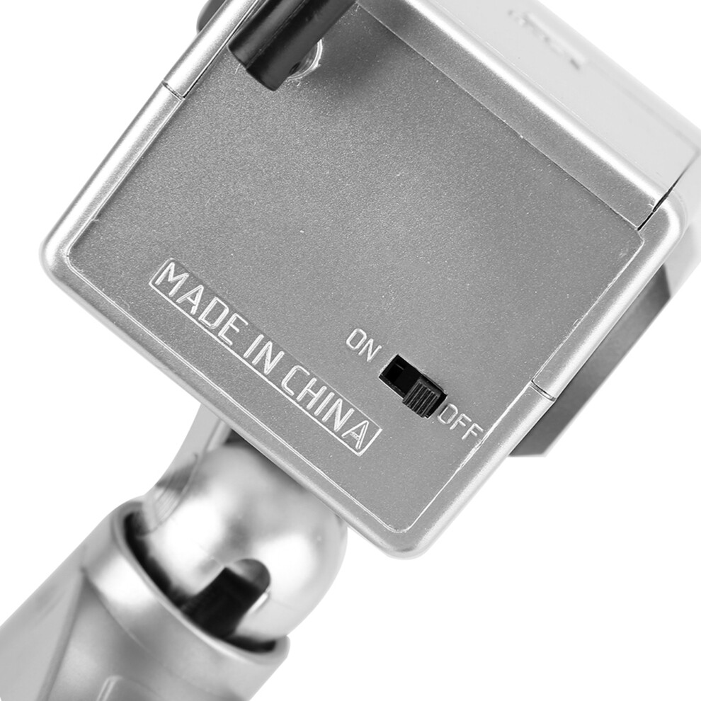 Outdoor Indoor Power Simulation Fake Dummy Camera Security Cctv Led Flashing Light Silver 4681324519438