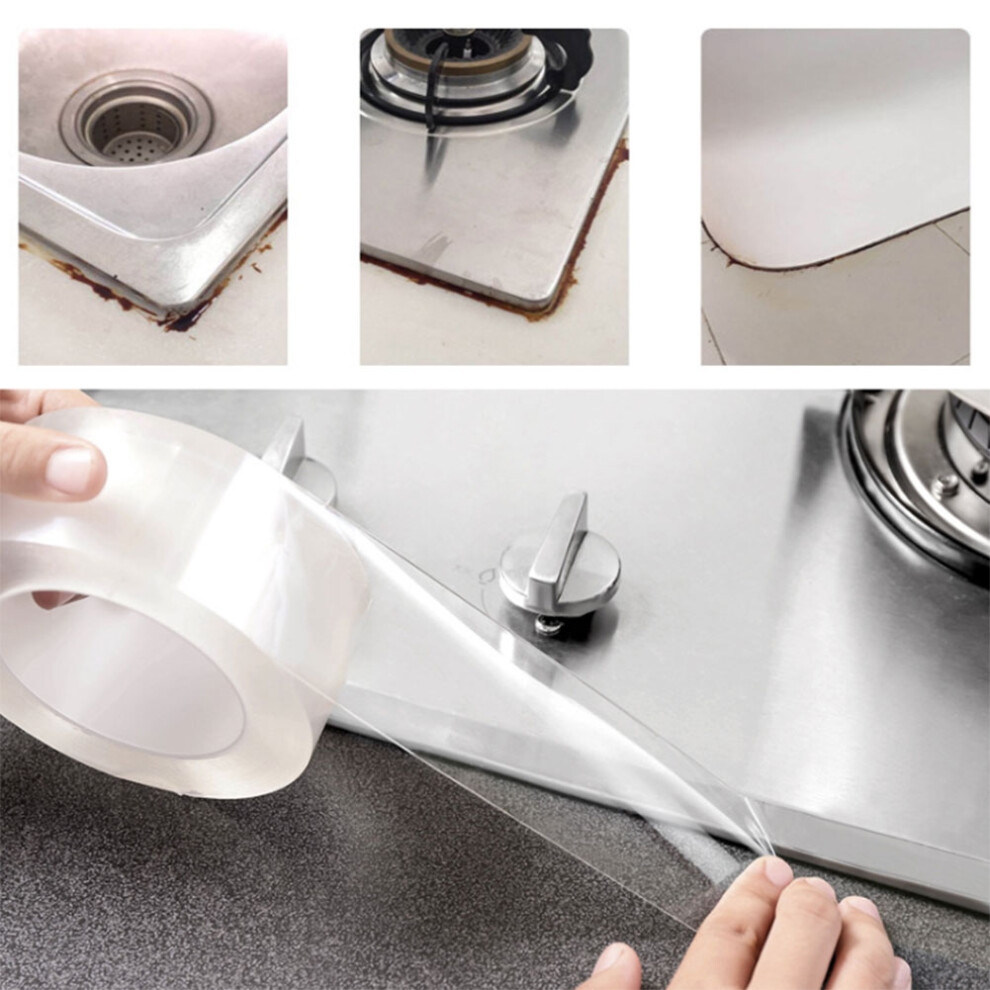 Transparent Multifunctional Adhesive Tape Waterproof Kitchen Bathroom Tape(3 * 300Cm) 5051324520014