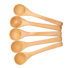 Mini-Holzlöffel für Kinder, 30 Stück, natur, Küchen-Gewürzlöffel