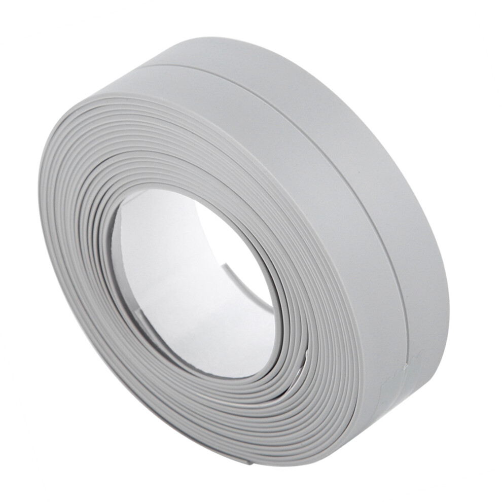 Self Adhesive Bath And Wall Sealing Strip Sink Basin Edge Trim Kitchen (Grey 22Mm X 3.2M) 7611324520254