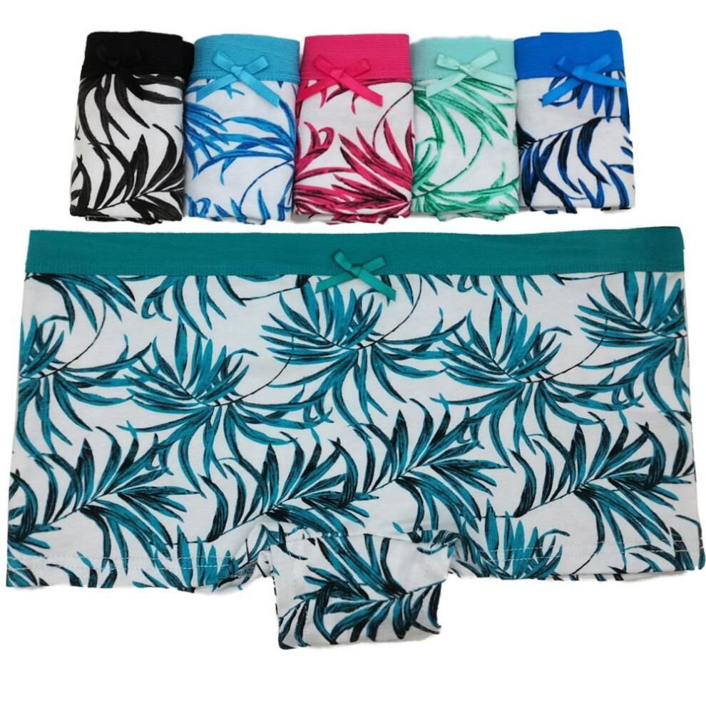 (M) Womens Underwear Cotton Low Waist Boyshorts Boxer Briefs Ladies Panties Knickers Lingerie Women 6 Pcs/lot