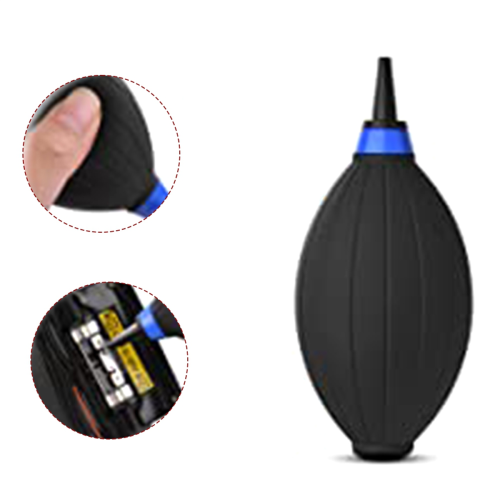 Kit de limpeza para lentes de câmeras DSLR e câmeras digitais.