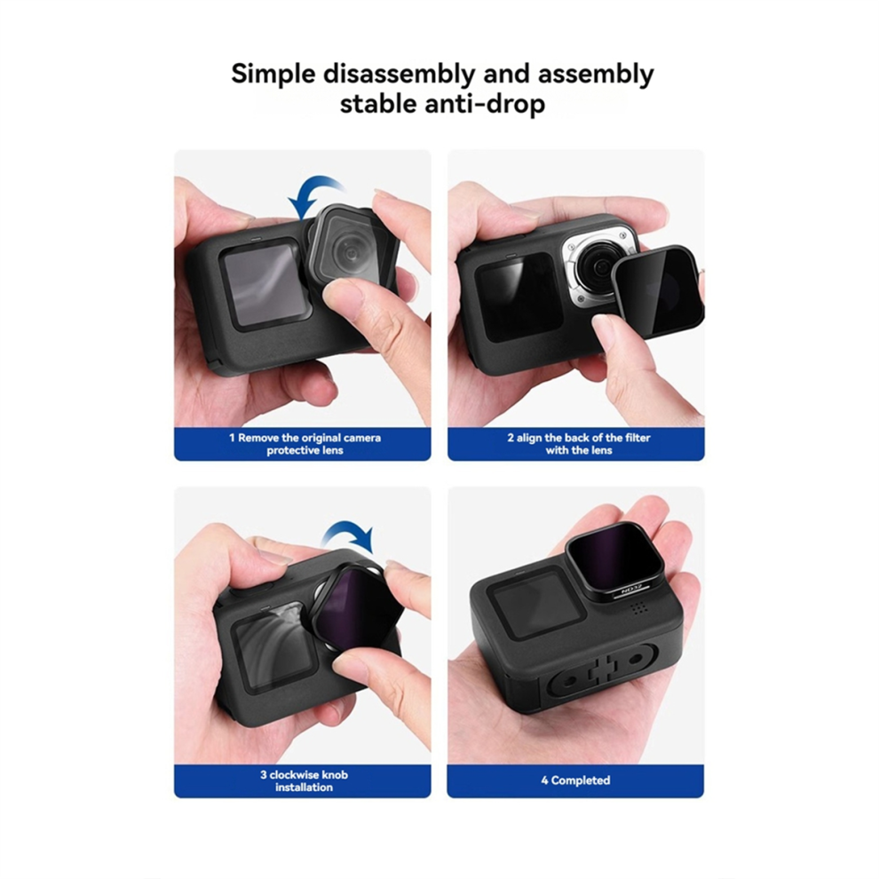 Nd Filter Set For Hero 9, 10, Action Camera Accessories 4853878235472