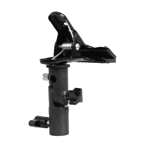 Supporto per clip in metallo riflettente da 1/4" a 3/8" con vite 2