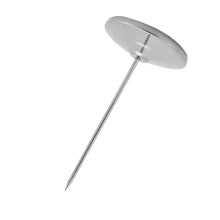 Stainless Steel Straight Paper Memo Receipt Holder Spike Stick for Office Restaurant Silver
