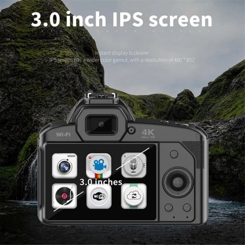 Digital Photography Camera 4K WIFI WebCam Video Recorder 64MP 1